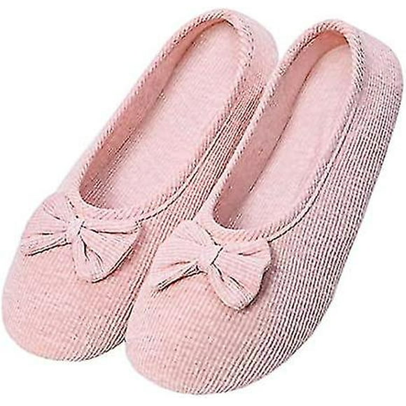 Women's Ballet Flats Hard Sole Women's Slippers Comfortable Women's Slipper Summer Winter Slippers Closed Slippers, Cotton, Ballerinas For Women36-37