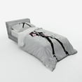 thumbnail image 2 of Ambesonne Vintage Bedding Set 3 Pcs, Woman Catwalk, Twin XL, Black and Pink, 2 of 2
