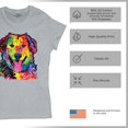 thumbnail image 4 of Tee Hunt Dean Russo Cute Neon Dog T-Shirt Adopt A Pet Colorful Pet Women's T-Shirt Tee, Gray, XX-Large, 4 of 5