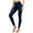 Navy, variant on Women Casual Solid Plus Velvet Leggings Splice Pants Slim Pants Trousers Yoga Pants Sweatpants