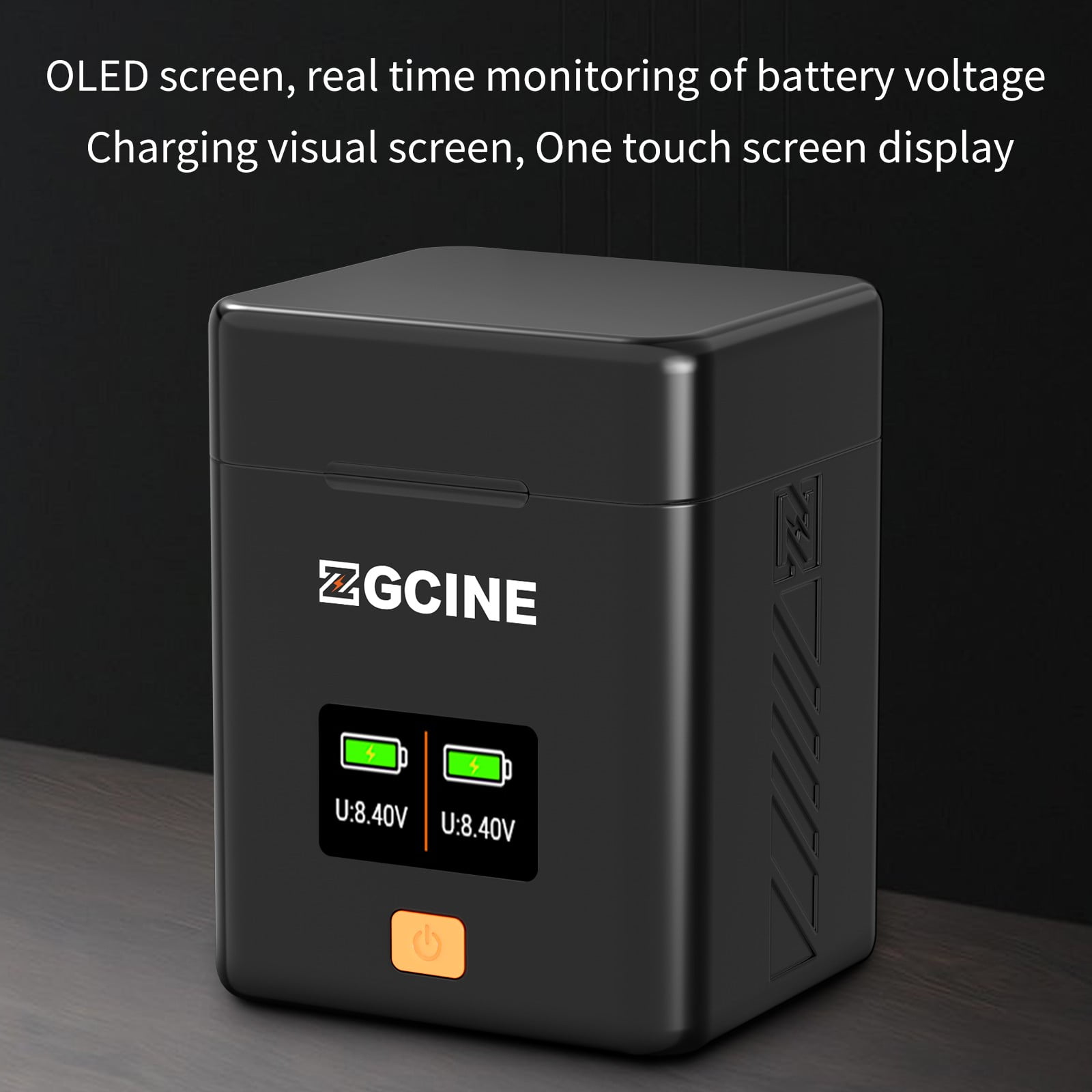 ZGCINE PS-LPE6 Dual USB-C Charger Case Box with PD Fast Charging for Canon LPE6/E6N/E6NH/E6P