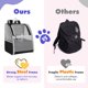 thumbnail image 4 of Mochila transportadora de mascotas Pawaboo para gatos y perros pequeños, color negro, 4 of 7