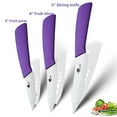thumbnail image 3 of 3-Piece Ceramic Paring Knives,5" Utility Knife 4" Slcing Knife and 3" Peeling Knife Vegetables Fruit Kitchen Knives Cutter Tool, 3 of 6
