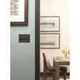 thumbnail image 2 of Mulholland 3 Rocker Black Bronze Wall Plate, 2 of 3