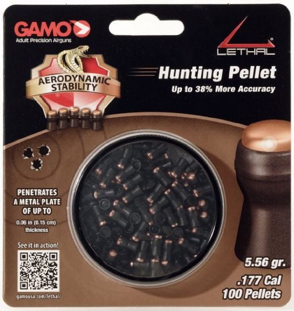 Gamo 632274054 Lethal Airgun Hunting Pellet .177 Caliber, 100 Count