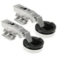 thumbnail image 4 of UPOUART Cabinet Hinges Door 2Pcs Rectangular Cold Rolled Steel Hinge for Bathroom Kitchen Homeowners 11.8x4.1in, 4 of 8
