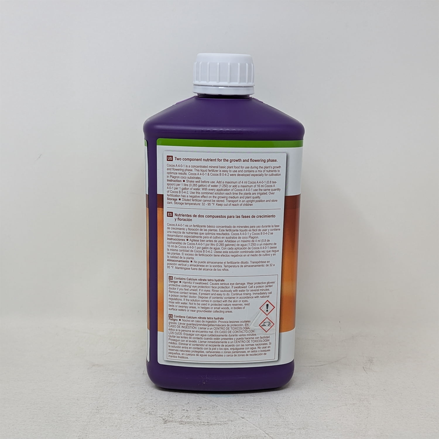 Cocos A - Part 1 of 2 Base Nutrient Combo for Plants Grown in Coco Coir Substrate - 1 Liter Bottle by Plagron