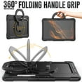 thumbnail image 2 of SaniMore for Samsung Galaxy Tab S8 Ultra 14.6 SM-x900/x906 Back Case with 360° Rotating Kickstand Holder Screen Protector Tri-layer Heavy Duty Drop-resistant Shockproof Case, Black, 2 of 7