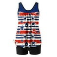 thumbnail image 5 of Cavosen July Fourth Womens Tankini Swimsuits Modest 2 Piece Tankinis Swimsuits USA Flag High Waisted Boyshort and Tank Tops Bathing Suits Memorial Day Gift Resort Swimwear, 5 of 6