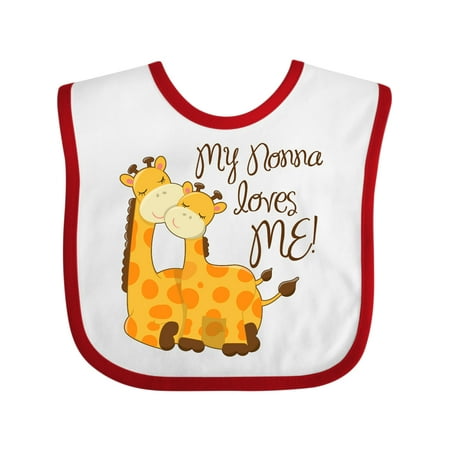 

Inktastic My Nonna Loves Me! Gift Baby Boy or Baby Girl Bib