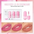 thumbnail image 2 of KISSIO Lip Gloss Set,3 PCS Moisturizing and Pigmented Lip Glaze,Liquid Lipstick No Sticky,Shine for Plumper Looking Lips,Cruelty Free,Group A,0.19 oz x3, 2 of 7
