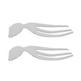 thumbnail image 1 of 2 piezas Tenedor de ensalada Servidor de acero inoxidable Servidores Manos Lanzadores Pinzas para sándwich Creativo, 1 of 6