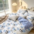 thumbnail image 6 of JOLUSERE 2-Piece Adorable Puppy Blue White Comforter Twin Set, Reversible Soft Quilt Bedding Set for Kids Adults, 6 of 9