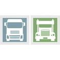 thumbnail image 1 of Great Art Now Frontew Trucks Set A by Color Me Happy, 2 Piece Framed Art Set Each 14"W x 14"H, 1 of 3