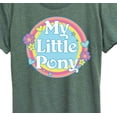 thumbnail image 3 of My Little Pony - Retro Rainbow Badge - Women's Short Sleeve Graphic T-Shirt, 3 of 5