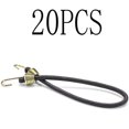 thumbnail image 2 of 20PCS Mini Bungee Cords with Hooks, Heavy Duty Outdoor with Hooks for Packing, Bikes, Camping for Tent,Luggage Rack,Various Cargoes, Weatherproof and UV with Hooks for Packing, Bikes, Camping, 2 of 8