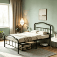 thumbnail image 5 of Apextella 14 in Twin XL Metal Platform Bed Frame with Vintage Wavy Headboard, No Box Spring Needed, Underbed Storage, 5 of 7