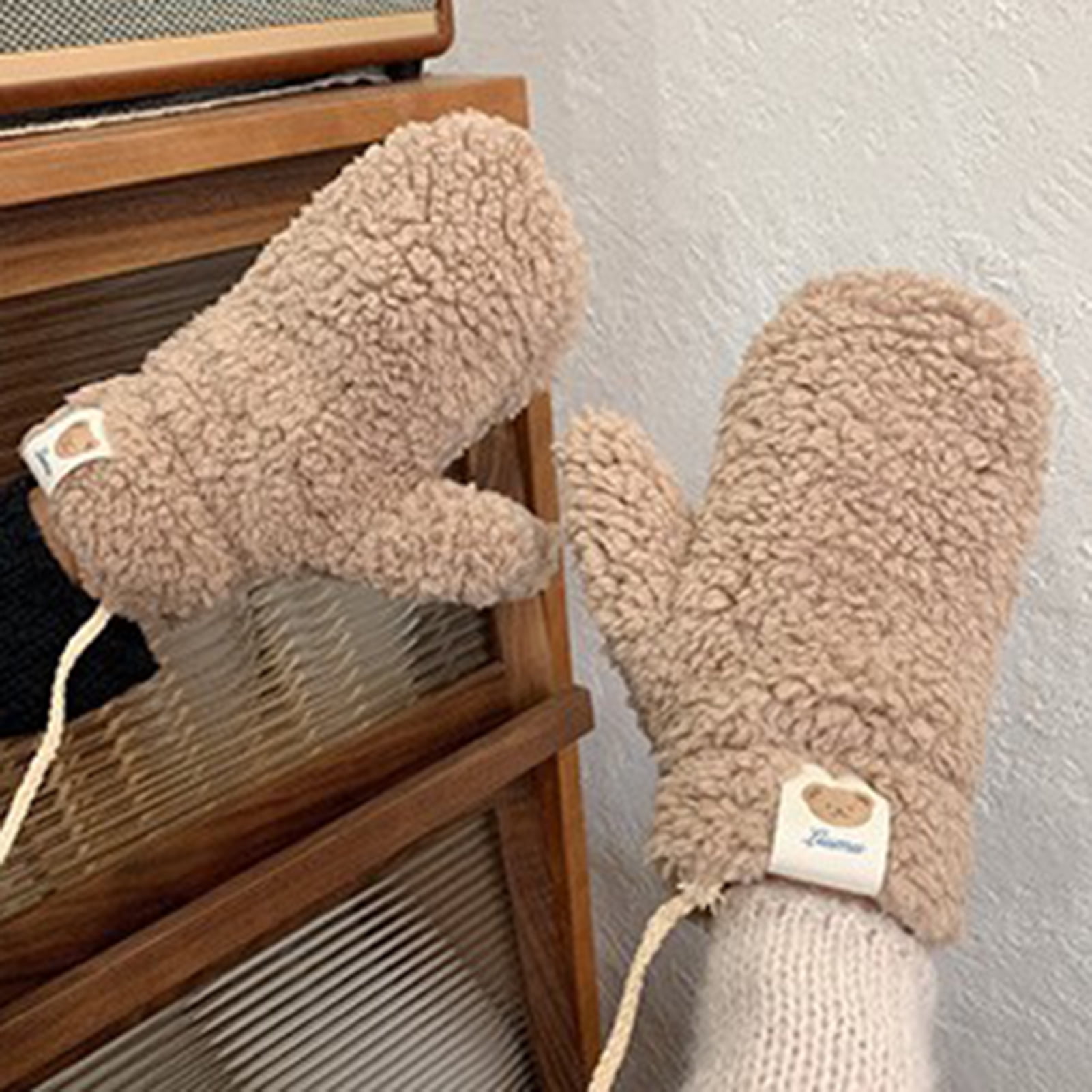 Winter And Autumn Women's Pu Leather Gloves Full Finger Metal Bee Brand  Warm Mittens Варежки Женские Зимн - Gloves & Mittens - AliExpress