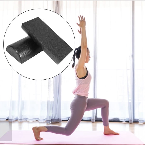 Paire De Rouleaux Mousse Semi-Circulaire – 30x7,5 Cm, EPP Noir – Équilibre, Renforcement, Physiothérapie, Fitness