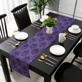 thumbnail image 4 of Halloween Table Runner, Halloween Decorations Bats Pumpkin Purple Backgound Fall Home Decor for Kitchen, Home, Dining Table, 13x108In, 4 of 8