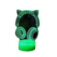 thumbnail image 1 of Gaming Light Cat Headphones Night Light Computer Desktop Case Ornaments ROG Decorative Atmosphere Light Gift, 1 of 5