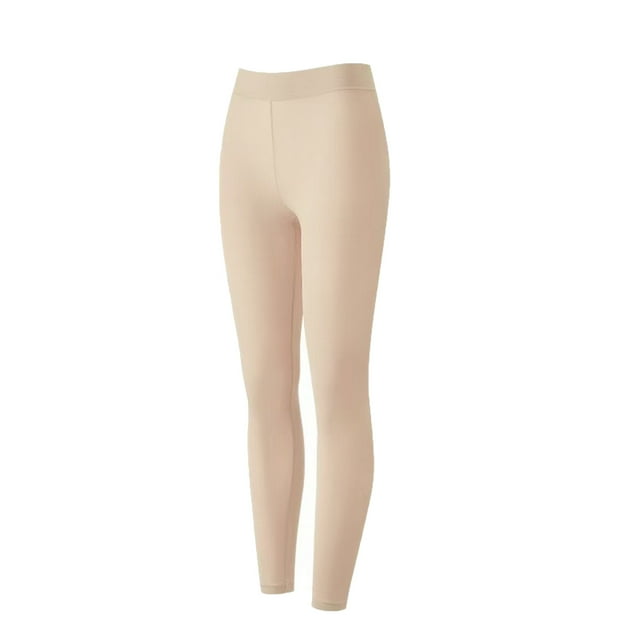 RXMEKW Thermal Leggings for Women, Solid Color Tight Base Layer for Winter Warmth