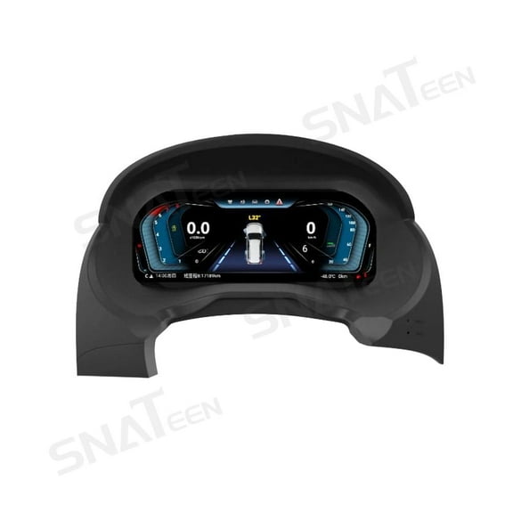 SNATEEN Car Digital Cluster LCD Screen Instrument Panel for Mitsubishi Pajero 2006-2018 Models Virtual Cockpit Speedometer Dashboard Upgrade Universal Fit Linux Car Accessories