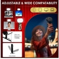 thumbnail image 3 of Luz portátil para selfies, accesorios móviles, 2000 mAh, 2700 a 6500 K, 3 modos, 3 of 8