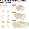 15 Pack Foldable Drawer Organizers for Baby Clothes Nursery Storage ...