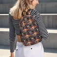 thumbnail image 5 of Fotbe Skulls and Flowers Mochila de Lona con Estampado, Mochila Duradera, Mochila Versátil de Alta Calidad, Mochila Compacta Vintage-Small, 5 of 5
