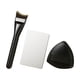 thumbnail image 2 of Set de brochas de maquillaje tres en uno: incluye borla para polvos, aplicador de maquillaje para uso en seco y húmedo, y brocha para maquillaje., 2 of 9