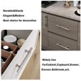 thumbnail image 4 of Goldenwarm 10 Pack Handles Brushed Nickel Kitchen Cabinet Handle Drawer Pulls 5inch Hole Centers, 4 of 4
