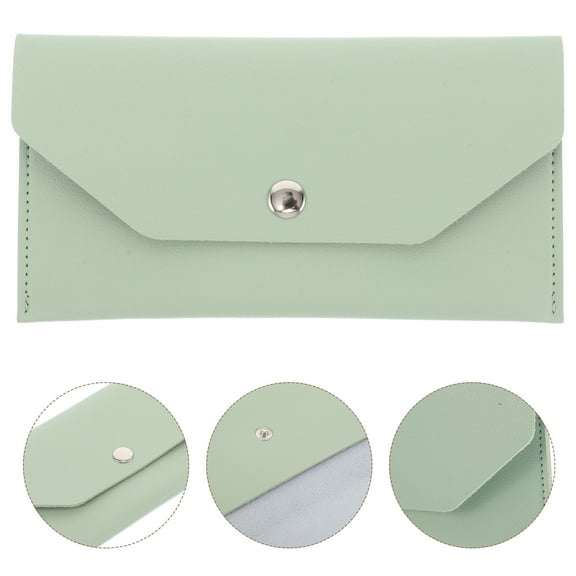QIFULL Cash Wallet For Women 1Pcs Pu Leather Money Organizer Minimalist Style Small Cash Envelope Daily Use