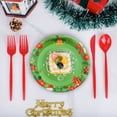 thumbnail image 7 of Loyerfyivos Christmas Paper Plates, 16pcs Party Paper Plates Set Disposable Christmas Party Food Dinner Dessert Plates Tableware Decorations Favors, Including 16pcs 7" for Christmas Plates, 7 of 7