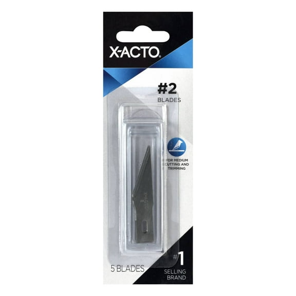 X-Acto No.2 Replacement Blades, 5 Count