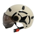 thumbnail image 1 of kurtrusly Keep Safe And Comfortable With The Open Face For Unisex Open Face Motorbike Cycling Equipment Easy To Use Off white, 1 of 6