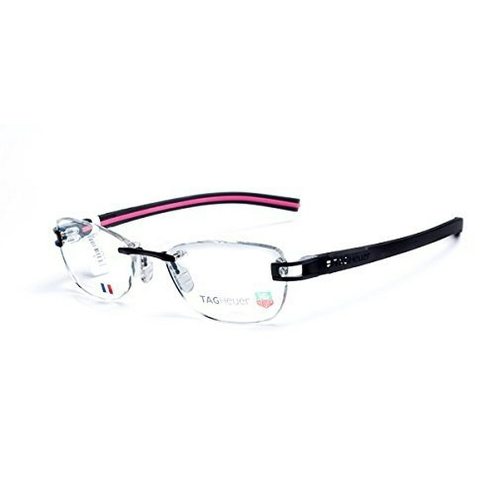 Tag Heuer Track S Rimless 7646 010 Eyeglasses Prescription Black 52mm