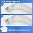 thumbnail image 2 of Hot and Cold Water Toilet Bidet Attachment, Non-Electric Self-Cleaning Dual Nozzle, Adjustable Water Pressure and Temperature, 2 of 8