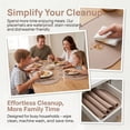 thumbnail image 4 of Unique Bargains 6 Pack Silicone Placemats for Kitchen Dining Table Decor Light Brown, 4 of 7
