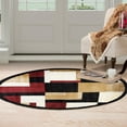 thumbnail image 5 of Lavish Home Modern Block Area Rug, 4' by 6', Black/Red, 5 of 5