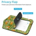 thumbnail image 3 of Square 2Pack PU Leather Fox Cruise Luggage Tag with Privacy Cover and Stainless Steel Ring - Suitable for Travel Handbags Backpacks Luggage Tags, 3 of 6