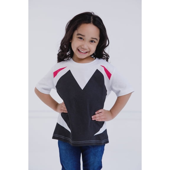 Marvel Spider-Man Spider-Gwen Ghost Spider Toddler Girls Matching Family Cosplay T-Shirt 3T