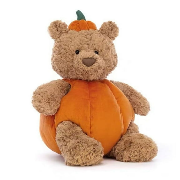 Soft Stuffed Animals & Plush Toys, Halloween Pumpkin Plush Bear(30cm)