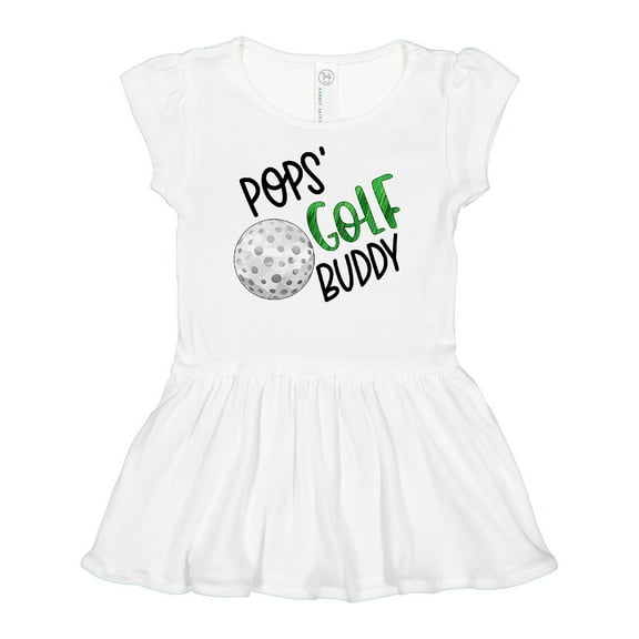 Inktastic Pops' Golf Buddy with Golf Ball Girls Baby Dress