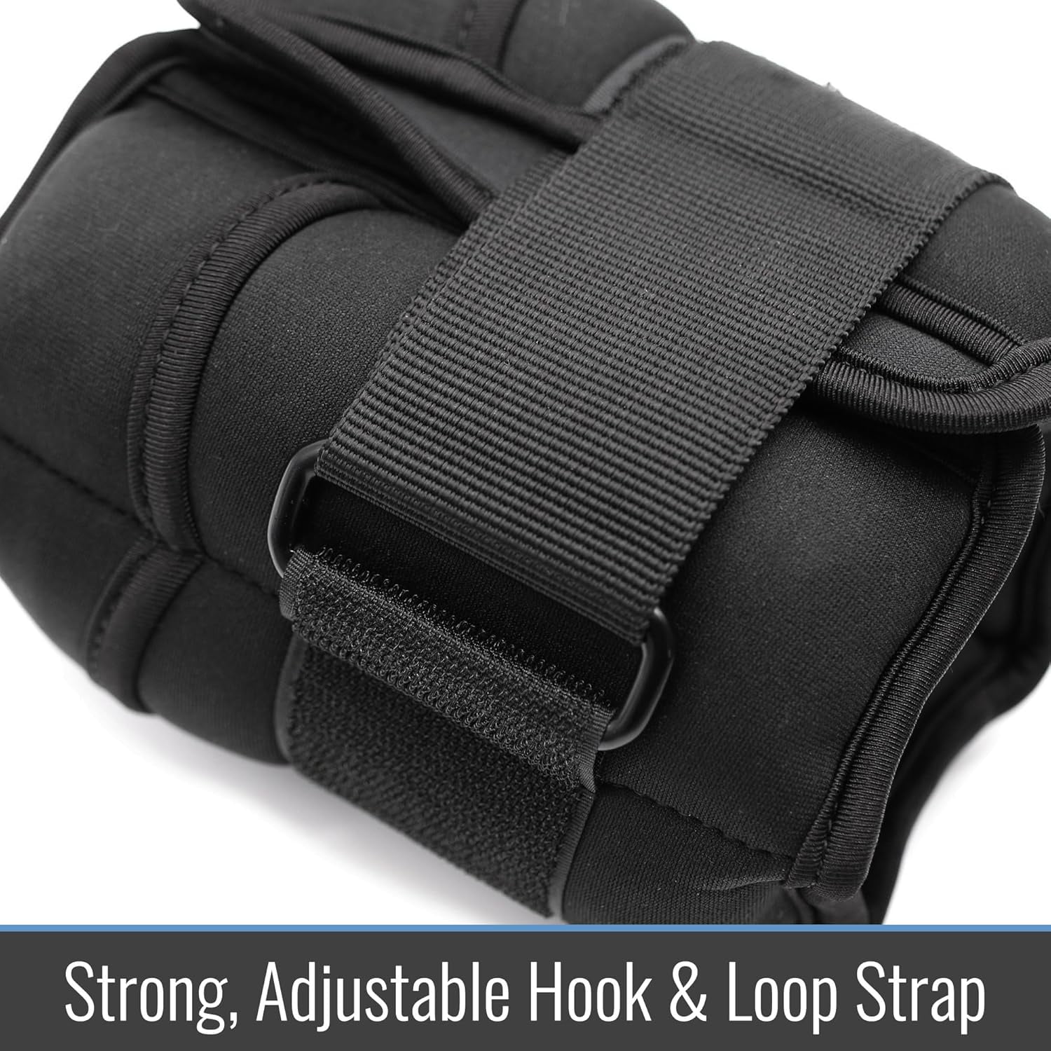 DMI 10lbs Adjustable Length Black Wrist and Ankle Weights 2 Pack