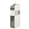 thumbnail image 1 of Costway 4-Tier Narrow Bathroom Storage Cabinet with Drawers Tissue Box Wheels for Kitchen, 1 of 10