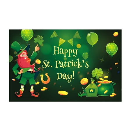 

StPatrick s Day Background Cloth Flag Festival Party Decoration Irish Theme Banner 90*150cm/35.4*59in Event Tablecloth Party Decorations for Men 40th Birthday Event Table Cover Party Decorations for