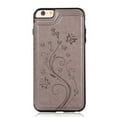 thumbnail image 5 of Asuwish Compatible with iPhone 6 6s Wallet Phone Case Tempered Glass Screen Protector and Flower PU Leather Card Holder Stand Cell Cover for iPhone6 Six i6 S iPhone6s i Phone6s Phone6 6a S6 6SE Grey, 5 of 8