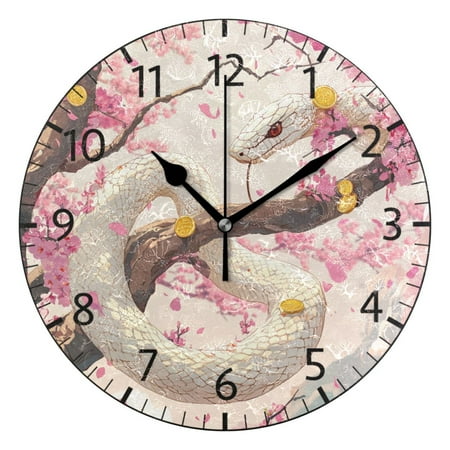 YAZAOO Decorative Wall Clock Size๏ผ25cm Springtime Jewels Design Pattern Clock