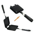 thumbnail image 1 of GEZICHTA Grilled Sandwich Panini Maker Mini Waffle Maker Panini Hot Sandwich Maker Pan Nonstick Double Sided Frying Pan Home Kitchen Breakfast Machine, 1 of 4